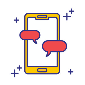 picto représentant un smartphone de communication