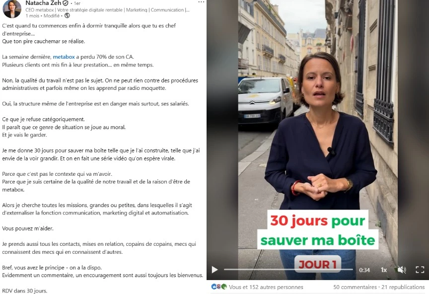Profil LinkedIn Natacha